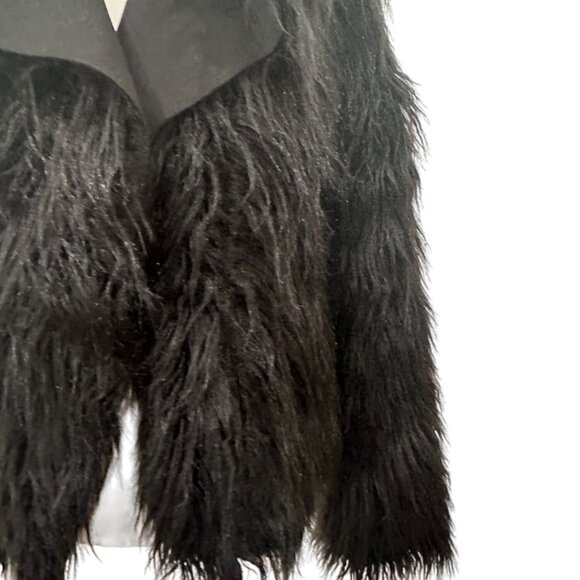 MARRAKECH Black Faux Fur Jacket Coat Size Small NEW New without tags - Picture 3 of 7